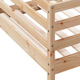 Bunk Bed without Mattress 92x187 cm Single Solid Wood Pine - Close-Up Angle