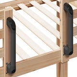 Bunk Bed without Mattress 92x187 cm Single Solid Wood Pine - Low Angle