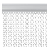 Chain Door Fly Screen 100x212 cm Aluminium