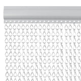 Chain Door Fly Screen 100x226 cm Aluminium