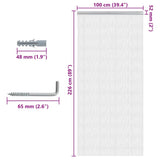 Chain Door Fly Screen 100x226 cm Aluminium - 45-Degree Angle
