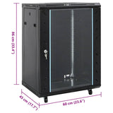 15U Network Cabinet with Swivel Feet 19