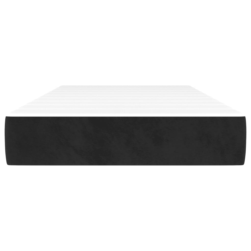 Pocket Spring Bed Mattress Medium Black 106x203x20 cm King Single Size Velvet