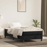 Pocket Spring Bed Mattress Medium Black 106x203x20 cm King Single Size Velvet