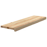 Stair Treads 4 pcs Untreated 90x25x2 cm Solid Wood Oak