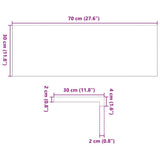 Stair Treads 4 pcs Untreated 70x30x2 cm Solid Wood Oak - Extra Image