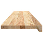 Stair Treads 8 pcs Untreated 120x25x2 cm Solid Wood Oak