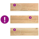 Stair Treads 12 pcs Untreated 90x25x2 cm Solid Wood Oak - Close-Up Angle