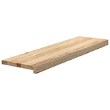 Stair Treads 12 pcs Untreated 90x30x2 cm Solid Wood Oak
