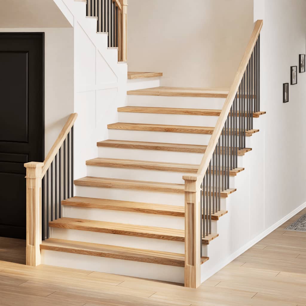 Stair Treads 16 pcs Untreated 120x30x2 cm Solid Wood Oak