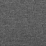 Bed Frame without Mattress Dark Grey 137x187 cm Double Fabric