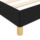 Bed Frame without Mattress Black 152x203 cm Queen Fabric - Low Angle