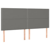 Bed Frame without Mattress Dark Grey 152x203 cm Queen Fabric - Extra Image