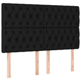 Bed Frame without Mattress Black 152x203 cm Queen Fabric
