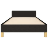 Bed Frame without Mattress Black 107x203 cm King Single Size Fabric