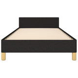 Bed Frame without Mattress Black 107x203 cm King Single Size Fabric