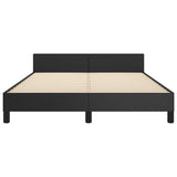 Bed Frame without Mattress Black 137x187 cm Double Faux Leather