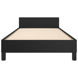 Bed Frame without Mattress Black 107x203 cm King Single Size Velvet