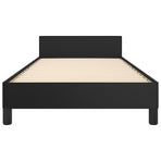 Bed Frame without Mattress Black 107x203 cm King Single Size Velvet