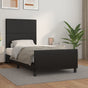 Bed Frame without Mattress Black 107x203 cm King Single Size Velvet