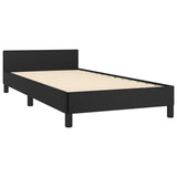 Bed Frame without Mattress Black 107x203 cm King Single Size Velvet - 45-Degree Angle
