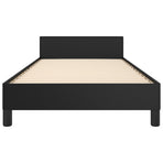 Bed Frame without Mattress Black 107x203 cm King Single Size Velvet
