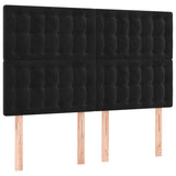 Bed Frame without Mattress Black 137x187 cm Double Velvet