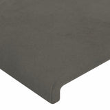 Bed Frame without Mattress Dark Grey 152x203 cm Queen Velvet - Extra Image