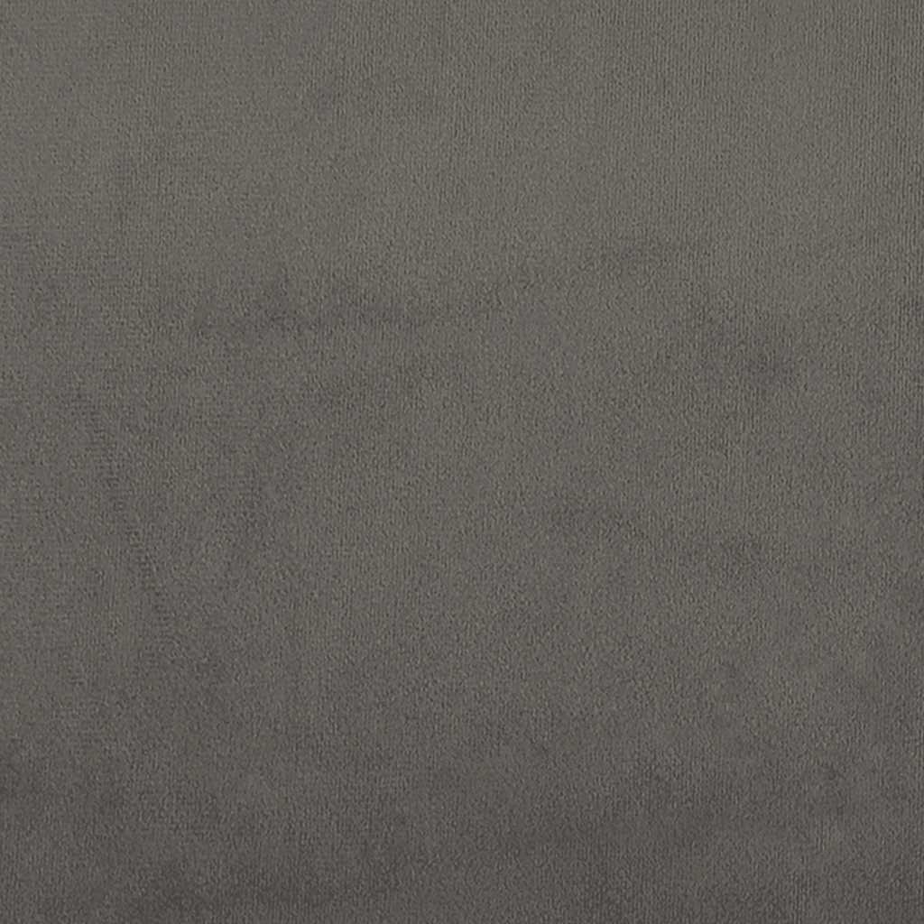 Bed Frame without Mattress Dark Grey 152x203 cm Queen Velvet