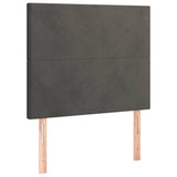 Bed Frame without Mattress Dark Grey 107x203 cm King Single Size Velvet - Extra Image