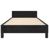 Bed Frame without Mattress Black 107x203 cm King Single Size Velvet