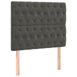 Bed Frame without Mattress Dark Grey 107x203 cm King Single Size Velvet - Extra Image
