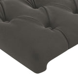 Bed Frame without Mattress Dark Grey 107x203 cm King Single Size Velvet - Extra Image