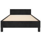 Bed Frame without Mattress Black 107x203 cm King Single Size Velvet