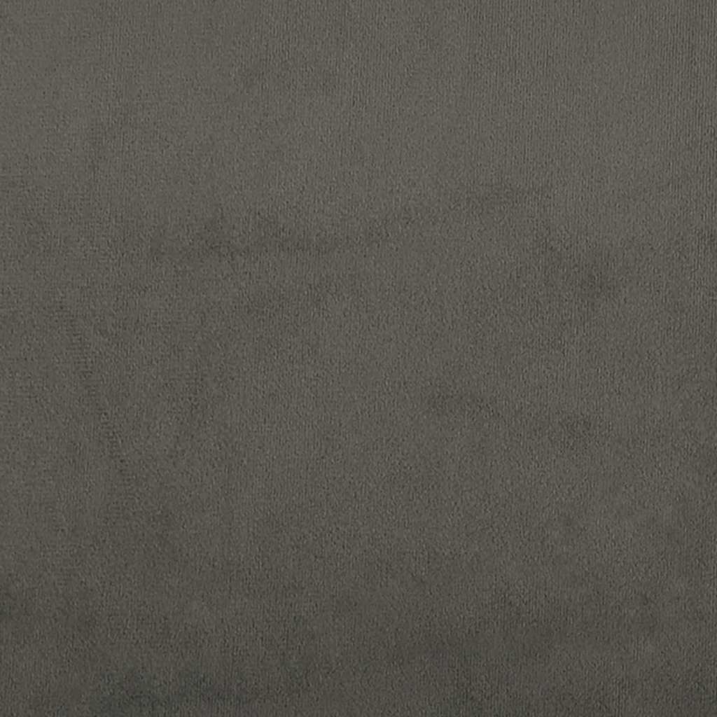 Bed Frame without Mattress Dark Grey 107x203 cm King Single Size Velvet