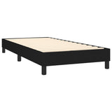 Box Spring Bed with Mattress Black 106x203 cm King Single Size Fabric - Top-Down View