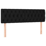 Box Spring Bed with Mattress Black 137x187 cm Double Size Fabric