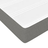 Box Spring Bed with Mattress Dark Grey 153x203 cm Queen Size Fabric - Extra Image
