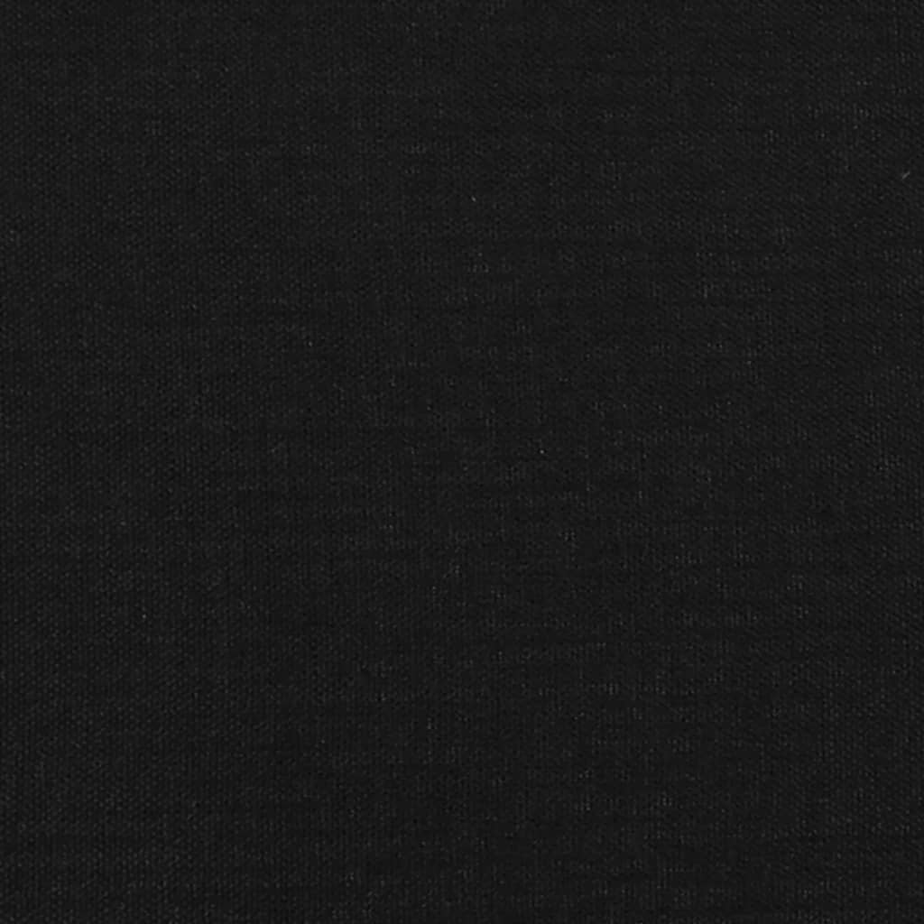 Box Spring Bed with Mattress&LED Black 106x203 cm King Single Size Fabric