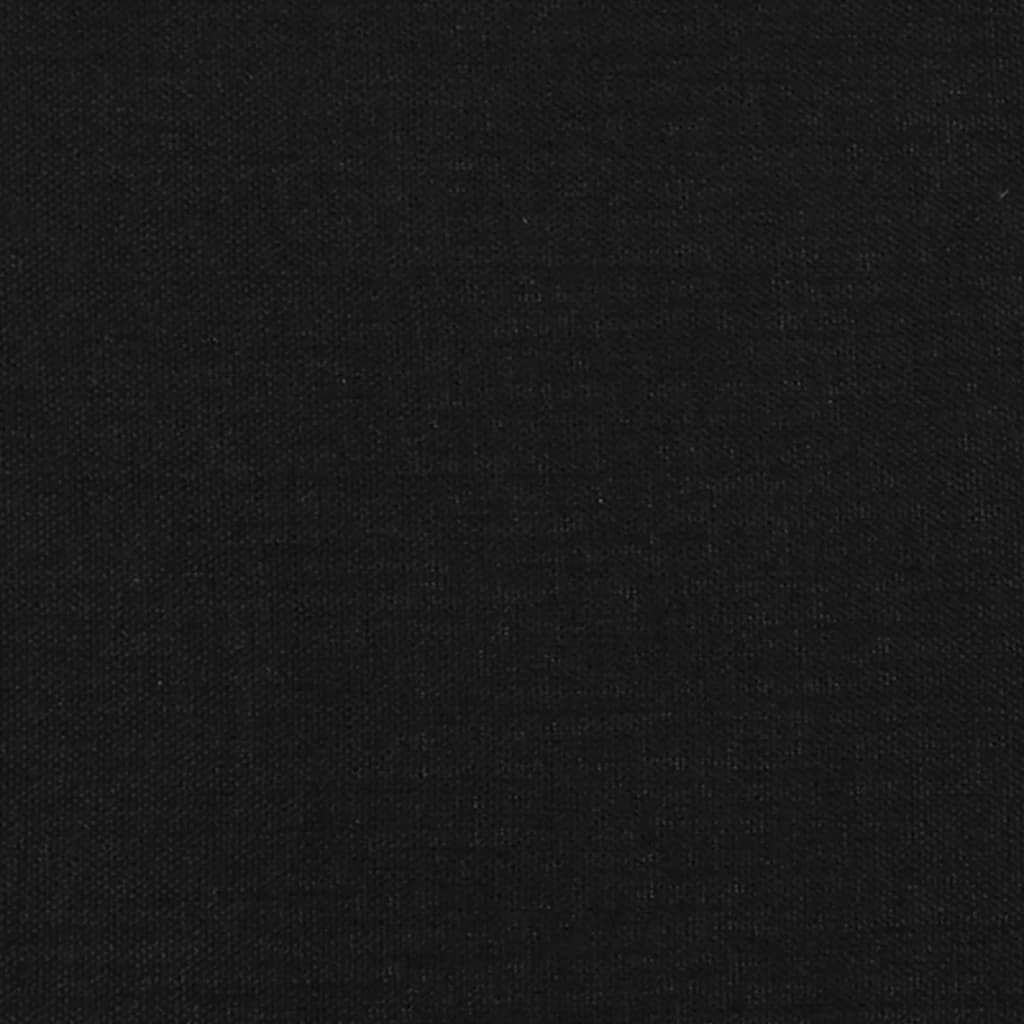 Box Spring Bed with Mattress&LED Black 106x203 cm King Single Size Fabric