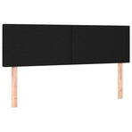 Box Spring Bed with Mattress&LED Black 137x190 cm Full Fabric