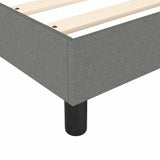 Box Spring Bed with Mattress&LED Dark Grey 153x203 cm Queen Size Fabric - Extra Image