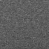 Box Spring Bed with Mattress&LED Dark Grey 153x203 cm Queen Size Fabric - Extra Image