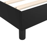 Box Spring Bed with Mattress&LED Black 137x187 cm Double Size Faux Leather - Extra Image