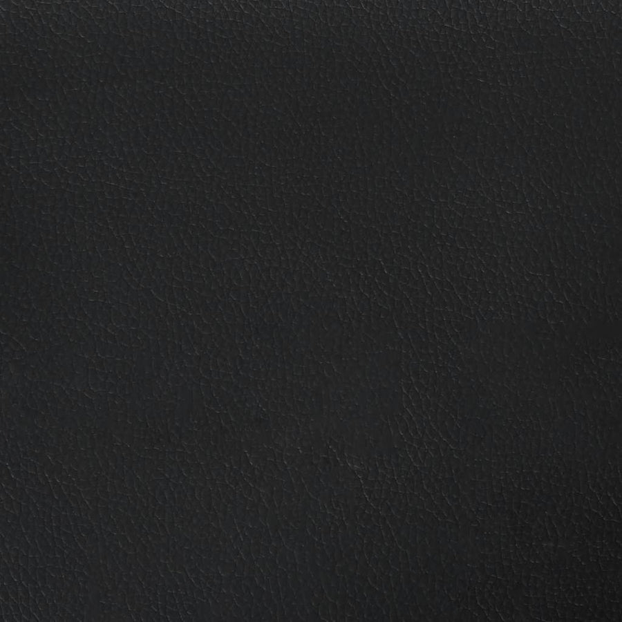 Box Spring Bed with Mattress&LED Black 152x203 cm Faux Leather