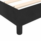 Box Spring Bed with Mattress&LED Black 137x190 cm Full Velvet