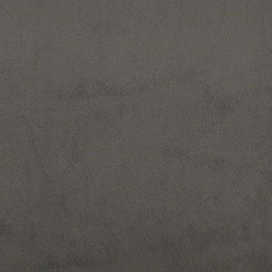 Box Spring Bed with Mattress&LED Dark Grey 152x203 cm Velvet