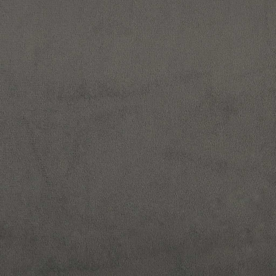 Box Spring Bed with Mattress&LED Dark Grey 152x203 cm Velvet