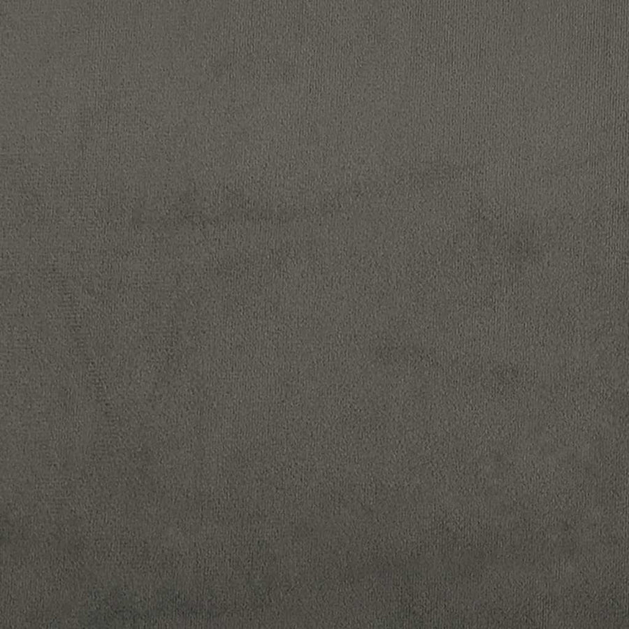 Box Spring Bed with Mattress&LED Dark Grey 152x203 cm Velvet