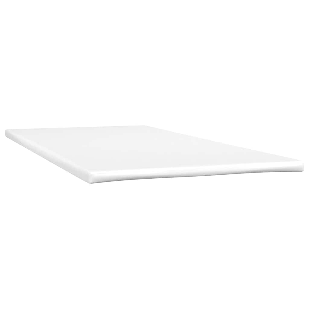 Box Spring Bed with Mattress&LED Dark Grey 107x203 cm King Single Size Velvet